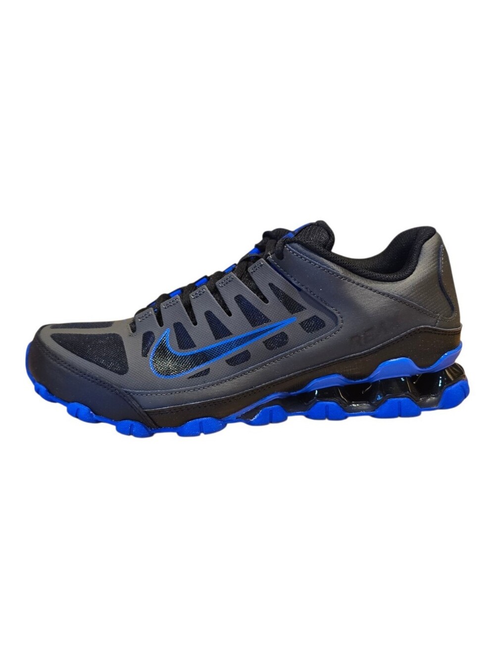 Nike Reax 8 TR Gym Workout Running Mens Size 9.5 Black Racer Blue 621716-012